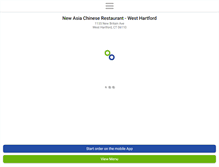 Tablet Screenshot of newasiawesthartford.com